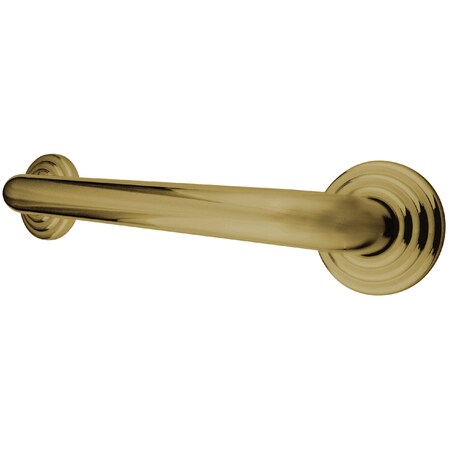 Restoration Traditional Grab Bar, 20-13/16" L, 17 ga. Brass, Polished Brass DR314302